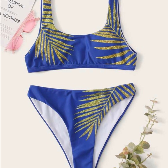 🛍 Gold Palm Bikini 👙 - Picture 3 of 8
